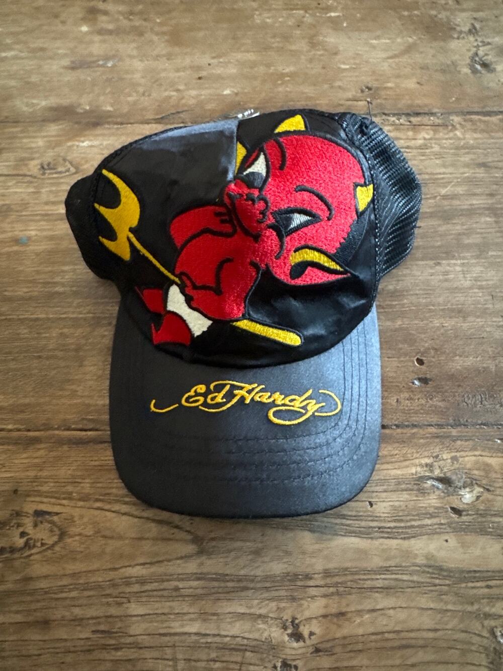 Vintage Ed Hardy Little Devil Trucker Cap